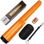 BEKOYWOY Handheld Metal Detector Wand, Security Wand, Safety Bars, Portable Adjustable Sound & Vibration Alerts, Detects Weapons Knivers Screw, a gift for Adults and Kids (Orange)
