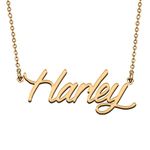 HUAN XUN Unique Made Best Friends Harley Name Necklace for My Bitchs Birthday Gift