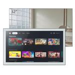 Soulaca 32 inches Smart Mirror TV for Bathroom, 4K UHD, IPX6 Waterproof, Android OS, DVB-T/S/C Television for Bathroom, Voice Control with Wi-Fi & Bluetooth, 2026 The Latest Model