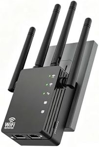 WiFi Extender 1200Mbps, Long Range WiFi Booster up to 12880 Sq Ft, 105 Devices, WiFi Extender Signal Booster for Home, Easy Setup