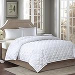 Sleep Philosophy Wonder 300 Thread Count TC Cotton Sateen Double Insertion Wool Blended Bed Blanket, King, White