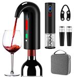 Electric Wine Aerator Dispenser – Best Sellers One-Touch Automatic Wine Decanter with Pourer Spout & Preserver, Perfect Wine Accessories Gift for Beginners & Enthusiasts