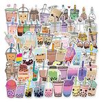 Bubble Tea Stickers, 50 PCS Milk Tea Summer Drink Stickers for Loptop Water Bottles Skateboard Phone Cup Fridge Decor Decoration for Teens Adults Kids