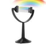 Agatige Optical Glass Triple Prism, 4 Inch Detachable Triangular Prism with Stand for Physics Teaching Light Spectrum Optics Kits Photography Rainbow Maker Suncatchers Industrial Scientific Education