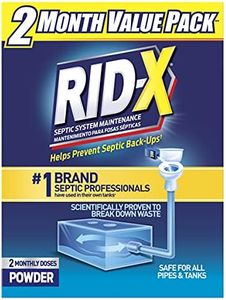 Rid-X Septic Tank System Treatment Powder, Septic Tank Treatment, 19.6 Ounce