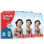 LuvLap Pant Style Baby Diapers, Small (SM) For babies of 4 to 8Kg, Pack of 3 (78 Pants x 3 = 234 Pants),with Aloe Vera Lotion for rash protection, with upto 12hr protection, Diapers