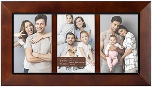 Prinz 3-Opening Dakota Dark Walnut Wood Collage Frame for 10,2 cm da 15,2 cm Foto