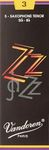 Vandoren SR423 Tenor Sax ZZ Reeds Strength 3; Box of 5