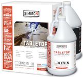 SIMIRON Table Top Epoxy | Resin and Hardner Kit - Professional Grade High Gloss Protective Coating for Countertops, Bars, Wood Furniture and More