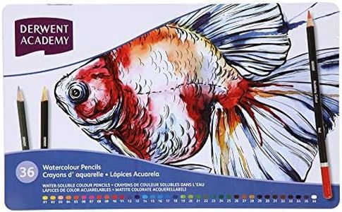 Derwent Academy Watercolour Colouring Pencils, Set of 36