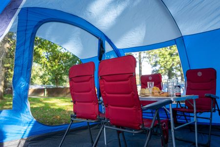 Vango Farnham 500 5-Person Tunnel Tent – TBS II, Sun Porch, River Blue