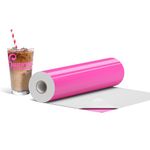 IROHTV Permanent Vinyl Pink Vinyl Roll, Compatible with Cricut-12 x 15FT Adhesive Vinyl for Cutting Machine, DIY for Customization, Durable on Smooth Surface