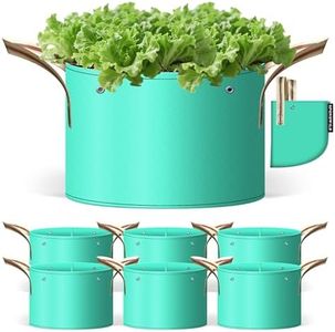 SPONDWILD 7 Pcs 30 Gallon Potato Grow Bag, PE Garden pots Plant Grow Bag with Branch-Binding Holes and Drain holefor for Vegetables, Strawberries, Flowers