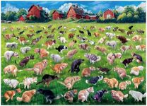 ALL4JIG Dog Pooping Fun Jigsaw Puzzles for Adults and Kids, 1000 Pieces, Christmas Secret Santa Gift, White Elephant Gifts for Dog Lovers, Number Partitioned for Easy Solving