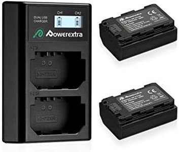 Powerextra Replacement Sony NP-FZ100 Battery and Dual USB Charger for Sony ZV-E1, FX3, FX30, A7C, Alpha A7 III, A7R III, A9, Alpha 9, A7R3, a6600, a7R IV, Alpha a9 II, Alpha 9R, A9R, Alpha 9S Camera