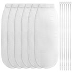 Aster 12 Pcs Lint Traps for Washing Machine Hose, Lint Catcher for Washing Machine Laundry Lint Traps with 6 Cable Ties Washer Drain Lint Catcher Fits Most Washing Machines, 9.4 X 3.15inch