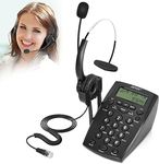 AGPtek® Call Center Dialpad Headset Telephone with Tone Dial Key Pad & REDIAL