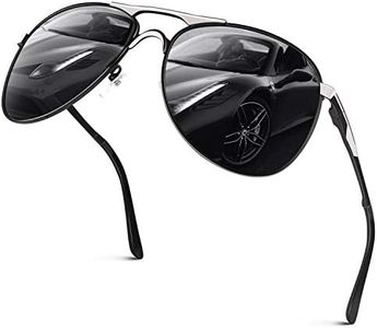 GQUEEN Gafas de Sol Hombre Polarizadas Clásico Aviador Protección UV400 Retro Piloto Metal