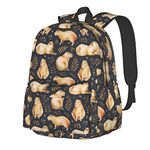 sunwarshile Camo Hunting American Flag Backpack Bookbag For Girls Boys School Lightweight Daypack, Capybara, One Size, Daypack Backpacks