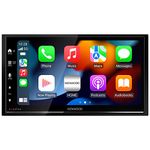 KENWOOD DMX709S eXcelon 6.95-Inch Capacitive Touch Screen, Car Stereo, CarPlay and Android Auto, Bluetooth, AM/FM HD Radio, MP3 Player, USB Port, Double DIN, 13-Band EQ, SiriusXM