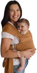 Lalabu Simple Baby Wrap | Forget The Complex Baby Sling Wrap, Grab a Simple No-Tie, Comfortable & Easy-to-Use Lalabu Baby Wearing Wrap | Infant Baby Carrier Wrap for 3 Months - 2 Years (Camel)