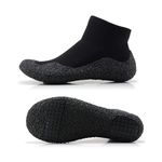 Upyoga Mens Barefoot Sports Socks Shoes | Air Light | 1 Pair (6) Black