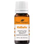 Plant Therapy KidSafe Immune Boom Synergy Essential Oil Blend. Blend of: Lemon, Palmarosa, Dill, Petitgrain, Copaiba and Frankincense Carteri. 10 ml (1/3 oz).