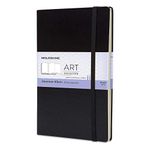 Moleskine 13 x 21 cm Large Art Collection Japanese Album Sketchbook with Hard Cover and Elastic Closure Paper Suitable for Pens, Pastels and Charcoal, Colour Black, 48 Pages