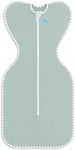 Love to Dream Swaddle UP Self-Soothing Sleep Sack 5-8.5 lbs, Lightweight Spring Swaddle for Dramatically Better Sleep, Snug Fit Calms Startle Reflex, 0.2TOG, Olive, Newborn