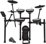 Roland TD-07KV Electronic V-Drums Kit – Legendary Dual-Ply All Mesh Head kit with superior expression and playability – Bluetooth Audio & MIDI – USB for recording audio and MIDI data – 40 FREE Melodic