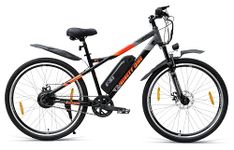 NINETY ONE Z2 | Electric Cycle | 27.5T | 7.8Ah Battery | 91 Tuff Shox Suspension | ‎250 Watts | IP65 BLDC Motor | 85% pre-Assembled | 2 Years Battery Warranty | Black Orange