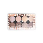 W7 Shape & Glow Highlight & Contour Powder Palette - Professional 8 Shade Face Makeup Palette