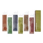 Folkulture Incense Sticks - Set of 6 (120 Insense Sticks) - Frankincense Incense Sticks, Coffee Arabica, Aqua Breeze, Mint and Basil, Lavender - Incense Sticks Multipack (Manifesting)