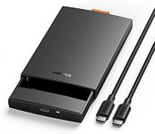 UGREEN USB C Hard Drive Enclosure USB C 3.1 Gen 2 to SATA Adapter for 2.5" SATA SSD HDD 6Gbps High-Speed Support UASP SATA III Compatible with MacBook Pro Air WD Seagate Toshiba Samsung Hitachi