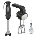 Ninja CI100C Foodi Power Mixer System Immersion Blender and Hand Mixer Combo, Black