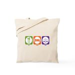 CafePress Eat Sleep Law Tote Bag Natural Canvas Tote Bag, Reusable Shopping Bag