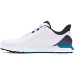 Under Armour Men's Drive Fade Spikeless Golf Shoe, (101) White/Capri/Midnight Navy, 13