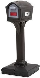 Simplay3 American Home 42002R-04 Dig-Free Easy Up Classic Mailbox – Black