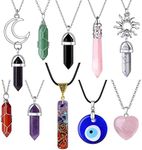 MAIBAOTA 10 Pcs Crystal Necklace He