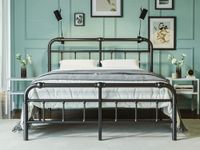 FSCHOS California King-Bed-Frame-with-Headboard and Footboard, 18 Inch Metal Platform California-King-Size-Bed-Frame, Premium Steel Heavy Duty Bed Frame King No Box Spring Needed, Easy Assembly, Black