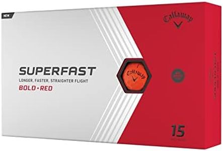 Callaway Golf Superfast Bold Golf Balls, Red