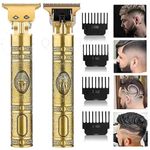 GIFTSSOUL- Trimmer For Men Buddha Style Trimmer, Professional Rechargeable Cordless Electric Hair Clippers Trimmer Hair Cutting Kit with 4 Guide Combs for Men T-Blade