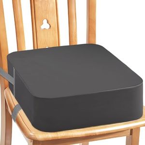 Silla elevadora de asiento para niños para la mesa - niños antideslizante, fácil de levantar la altura, fuerte apoyo, cojín de asiento, cubierta de poliuretano, fácil de limpiar, extraíble