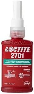 LOCTITE 2701 Threadlock, Low Viscosity Adhesive for Securing Screws, High Strength Threadlocker for Metal Threads, Vibration Resistant Liquid Adhesive, 50ml