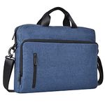 FATMUG Laptop Bag (upto 15.6") - Messenger Briefcase Bag for Men, Women, Boys and Girls - Office, Casual, Daily use sling bag - 13 litres (Navy Blue)