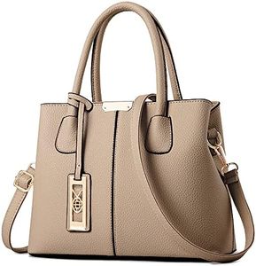 CHICAROUSAL Purses and Handbags for Women Leather Crossbody Bags Women's Tote Shoulder Bag, Khaki