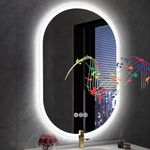 S'bagno 24x36 Oval LED Bathroom Mir