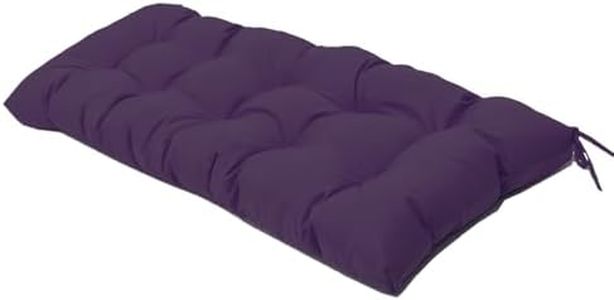 QILLOWAY Indoor/Outdoor Bench Cushion,51-Inches(Purple)