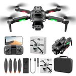 ADELIND Drone with 4K Camera WiFi FPV 1080P HD Dual Foldable RC Drone Altitude Hold Headless Mode Visual Positioning Auto Return App Control, [Multicolor]