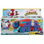 Marvel Spidey and His Amazing Friends Spider Crawl-R 2-in-1 Deluxe Headquarters Playset, Preschool Toy for Age 3 and Up